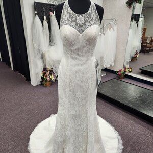 Casablanca Bridal BL246 Ivory/Lt. Champ. Size 8 Bridal Gown/Wedding Dress